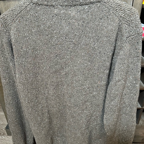 Men's Italian wool blend Sweater with Half-Zip - Picture 3 of 6